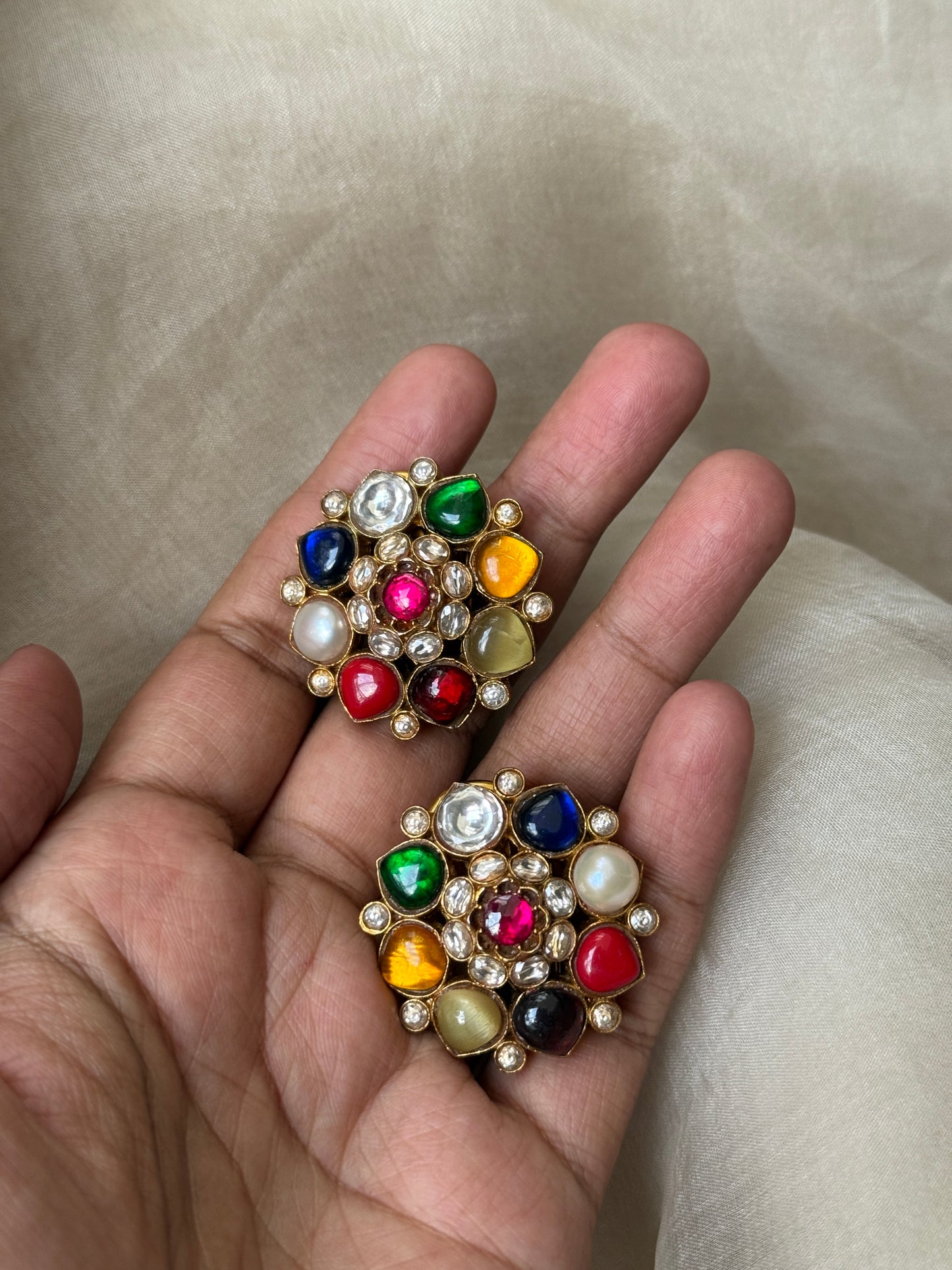 Meera Navratan Studs