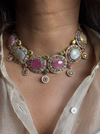 Lyra Necklace Set ( Includes Earrings)