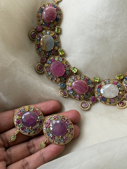 Lyra Necklace Set ( Includes Earrings)