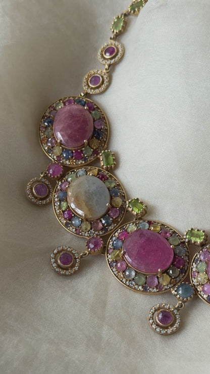 Lyra Necklace Set ( Includes Earrings)